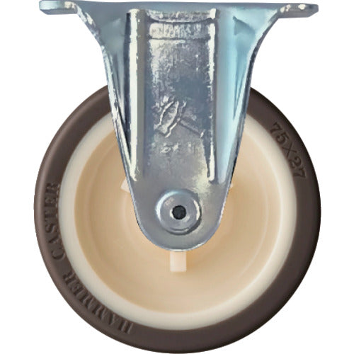 ハンマー　固定式ウレタン車輪（ナイロンホイール）７５ｍｍ　  420GRP-UR75  HAMMER CASTER