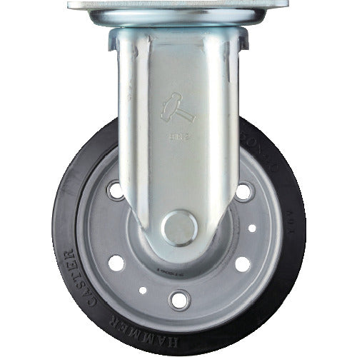 ハンマー　Ｊシリーズ　固定　ゴム車Ｂ入り１５０ｍｍ　  420JRP-RBB150  HAMMER CASTER