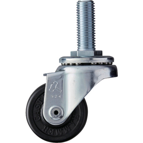 ハンマー　ねじ込み旋回式ゴム車輪　５０ｍｍ　  420SA-RD50  HAMMER CASTER