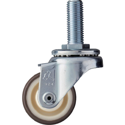 ハンマー　ねじ込み旋回式ウレタン車輪（ナイロンホイール・ボールベアリング）５０ｍｍ　  420SA-UB50  HAMMER CASTER