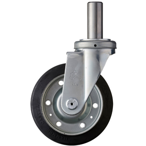 ハンマー　差込み旋回式ゴム車輪（スチールホイール・ローラーベアリング）１５０ｍｍ　  420SK-RB150  HAMMER CASTER
