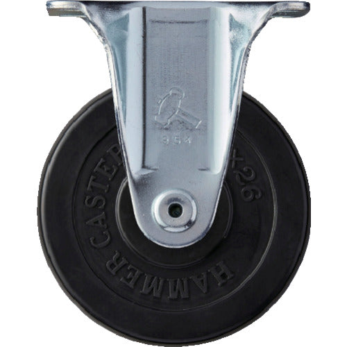 ハンマー　固定式ゴム車輪　７５ｍｍ　  420SRP-R75  HAMMER CASTER