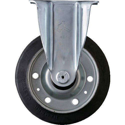 ハンマー　固定式ゴム車輪（ローラーベアリング）１５０ｍｍ　  420SRP-RB150  HAMMER CASTER