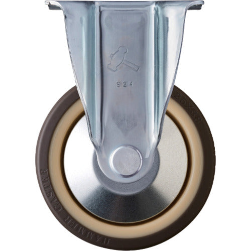ハンマー　固定式ウレタン車輪（ラジアルボールベアリング）１２５ｍｍ　  420SRP-UB125  HAMMER CASTER