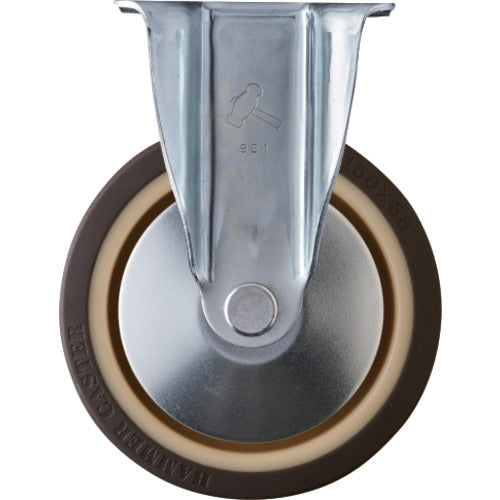 ハンマー　固定式ウレタン車輪（ラジアルボールベアリング）１５０ｍｍ　  420SRP-UB150  HAMMER CASTER
