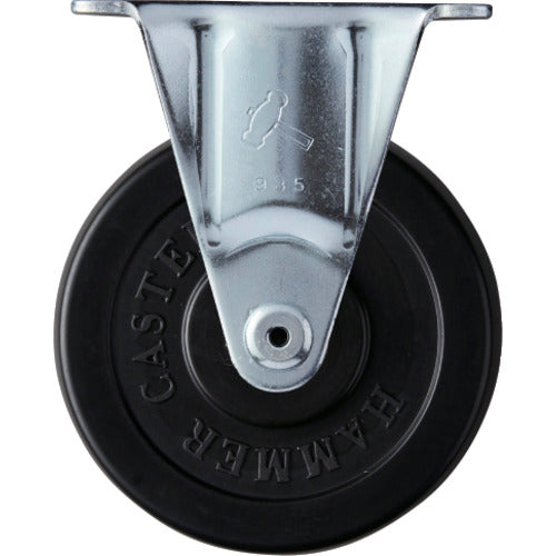 ハンマー　固定式ゴム車輪（ローラーベアリング）７５ｍｍ　  420SR-RDB75  HAMMER CASTER