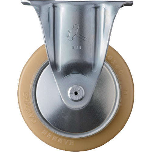 ハンマー　固定式ウレタン車輪（スチールホイール・ローラーベアリング）１５０ｍｍ　  420SR-URB150  HAMMER CASTER