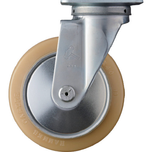ハンマー　旋回式ウレタン車輪（スチールホイール・ローラーベアリング）１５０ｍｍ　  420S-URB150  HAMMER CASTER