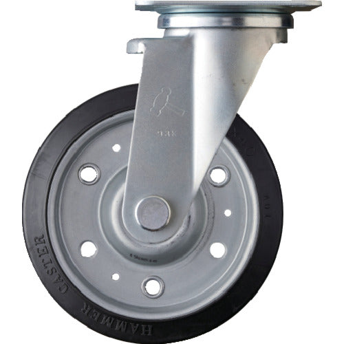 ハンマー　特殊鋼板製　自在　ゴムＢ車１５０ｍｍ　  420YS-RBB150  HAMMER CASTER