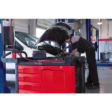 โหลดรูปภาพลงในโปรแกรมดูแกลเลอรี รถเข็นเรซิ่น Rubbermaid Trade Master 45358807 Rubbermaid
