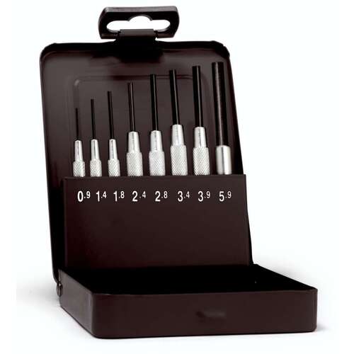 RENNSTEIG Parallel Ping Punch with Guide Sleeve 8-Piece 457-100-5 RENNSTEIG