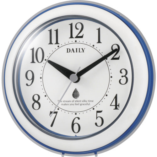 ＤＡＩＬＹ　デイリー　壁掛け時計　強化防滴・防塵型　掛け置き兼用　ブルー　φ１１８ｘ４８　  4KG711DN04  DAILY
