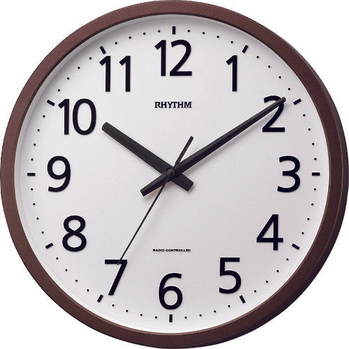 ＲＨＹＴＨＭ　リズム　電波　壁掛け時計　ブラウン　φ３３０ｘ４３　  4MYA38SR06  RHYTHM