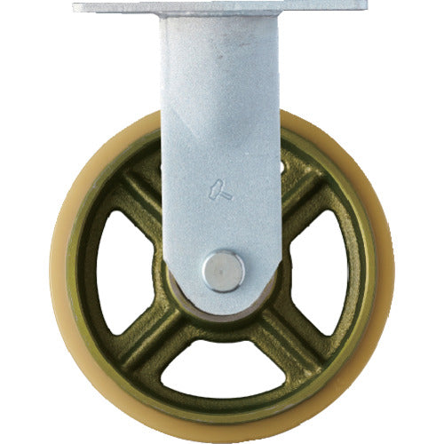 ハンマー　重荷重用固定式ウレタン車輪（イモノホイール・ラジアルボールベアリング）２００ｍｍ　  500BPR-CU200  HAMMER CASTER
