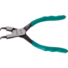 Load image into gallery viewer, TRUSCO snap ring pliers for holes Φ1.0 curved jaws 50 type 50-1B TRUSCO
