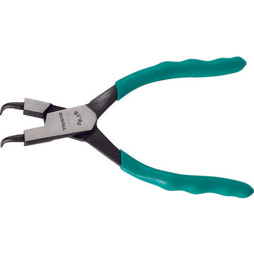 TRUSCO snap ring pliers for holes Φ1.0 curved jaws 50 type 50-1B TRUSCO