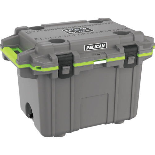 PELICAN 50QT Elite Cooler Dark Grey X Green 50Q-1-DKGRYEGRN PELICAN