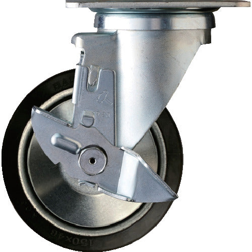 ハンマー　５２０型自在ＳＰ付焼入れ金具ゴム車　  513YS-RB150  HAMMER CASTER
