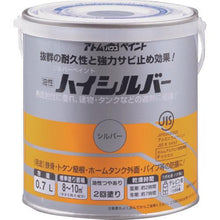 画像をギャラリービューアに読み込む, アトムペイント　油性ハイシルバー　０．７Ｌ　シルバー
