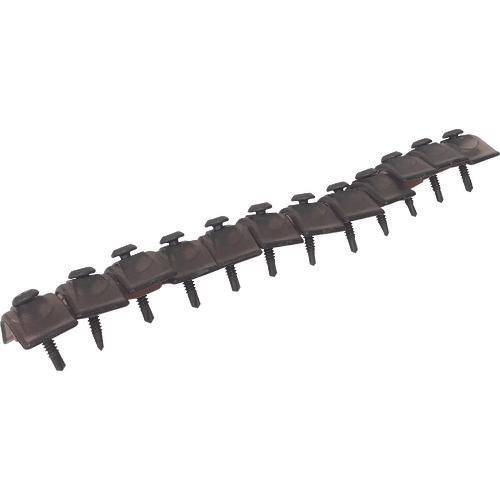 DAIDOHANT โพลีคาร์บอเนตสกรูยึดแผ่นลูกฟูก 12 X 8 (รวม 96 ชิ้น) 4.2X25 มม. ฐานเหล็กสีบรอนซ์