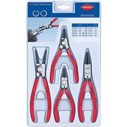 KNIPEX 002003V02 4-piece snap ring pliers