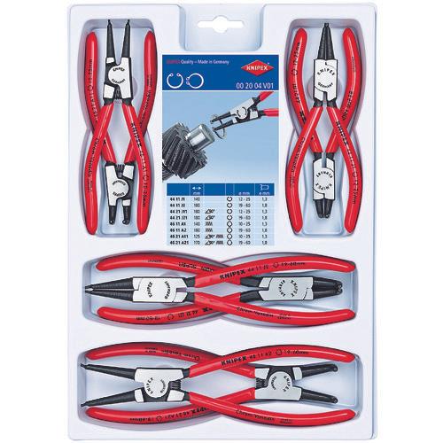 KNIPEX 002004V01 8-piece snap ring pliers