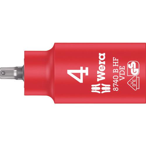 Wera 8740 B ซ็อกเก็ตบิตฟังก์ชั่นโฮลดิ้งหุ้มฉนวน VDE SW 4.0