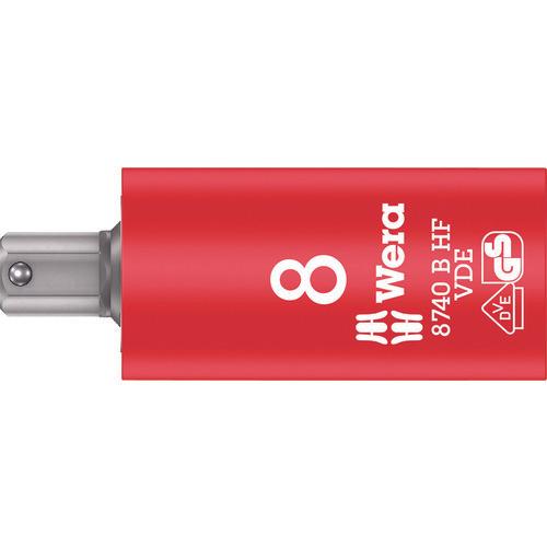 Wera 8740 B ซ็อกเก็ตบิตฟังก์ชั่นจับฉนวน VDE SW 8.0