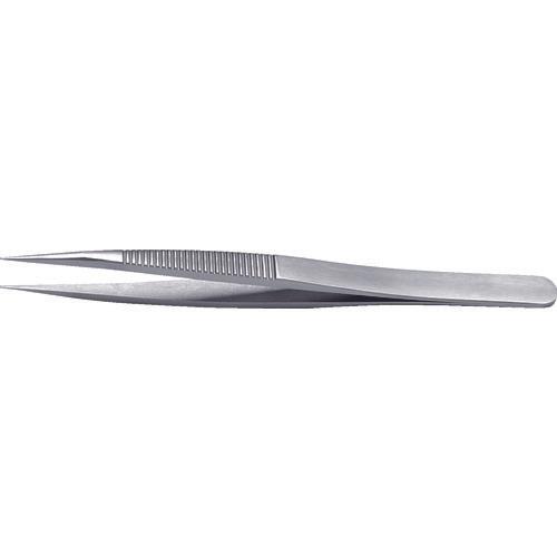 idealtek acid-resistant magnetic stainless steel tweezers 120mm straight strong type with serrated handle