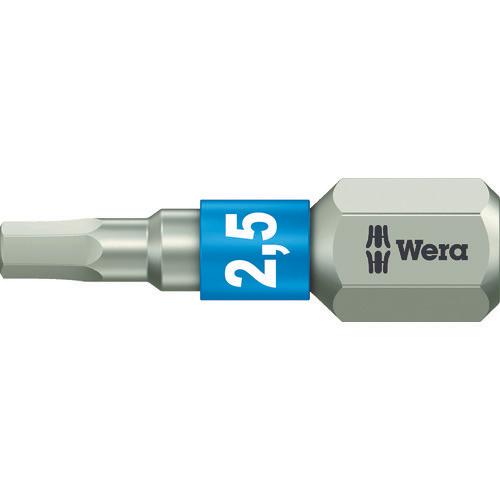 Wera 3840/1 บิตบิดเกลียวสเตนเลส 6 เหลี่ยม 2.5X25