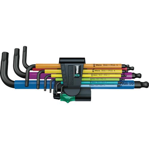 ชุดประแจหกเหลี่ยมหลากสี Wera 950SPKL/9SMN