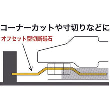 画像をギャラリービューアに読み込む, ノリタケ　オフセット型切断砥石スーパーリトル２　Ａ３０Ｐ　１０５Ｘ２．５Ｘ１５
