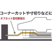 画像をギャラリービューアに読み込む, ノリタケ　オフセット型切断砥石スーパーリトル２カミソリ　Ａ４６Ｓ　１０７Ｘ１．０Ｘ１５

