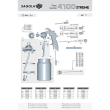 画像をギャラリービューアに読み込む, ＳＡＧＯＬＡ　スプレーガン用　ニードル１．４ｍｍセット　１００１１１０４
