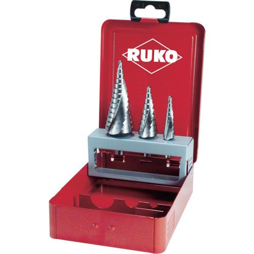 RUKO ดอกสว่านสเต็ปเกลียว 2 ร่อง เหล็กไฮสปีดโคบอลต์ 3 ชิ้น