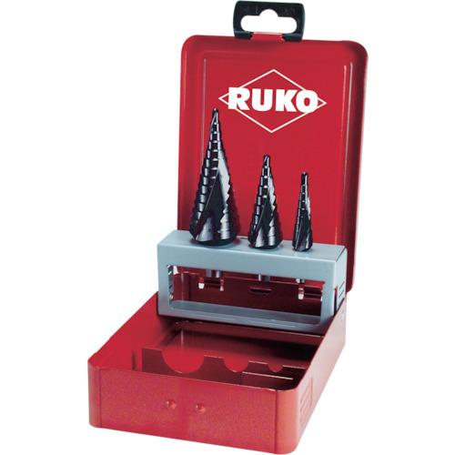 RUKO ดอกสว่านสเต็ปเกลียว 2 ร่อง อะลูมิเนียม ไททาเนียม 3 ชิ้น