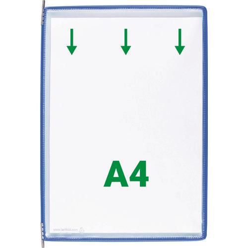 ｔａｒｉｆｏｌｄ　掲示ファイルスタンド用ポケット　Ａ４Ｘ１０枚入り　ブルー