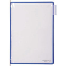 画像をギャラリービューアに読み込む, ｔａｒｉｆｏｌｄ　掲示ファイルスタンド用ポケット　Ａ４Ｘ１０枚入り　ブルー
