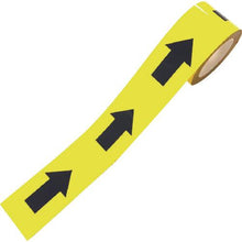 将图像导入到图库查看器中SAFERUN耐磨标志胶带 75mm x 22m 箭头黄色黑色
