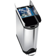 Tải hình ảnh vào trình xem thư viện, Bước bướm tách simplehuman có thể 40L bạc
