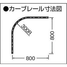 画像をギャラリービューアに読み込む, 岡田　Ｄ３０カーブレール８００×８００×３００Ｒスチール
