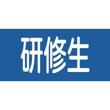 画像をギャラリービューアに読み込む, 緑十字　ピンレスゴム腕章　研修生　ＧＷ－１３Ｓ　９５ｍｍ幅×腕まわり３００ｍｍ　Ｓサイズ
