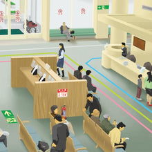 将图像导入到图库查看器中GREEN CROSS防护带（线带）粉色GT-502P 50mm宽x 20m室内用
