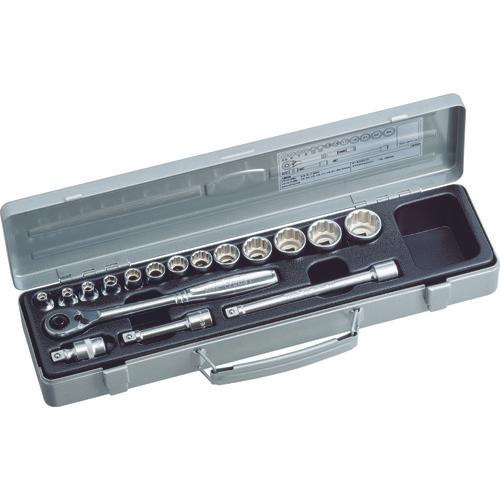 ชุดประแจกระบอก TONE มุม แทรก 9.5 มม. ชุด 17 ชิ้น