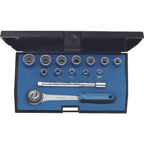 Cờ lê lục giác GEDORE bộ 14 chi tiết, góc gài 6,35 mm, loại 10 cạnh