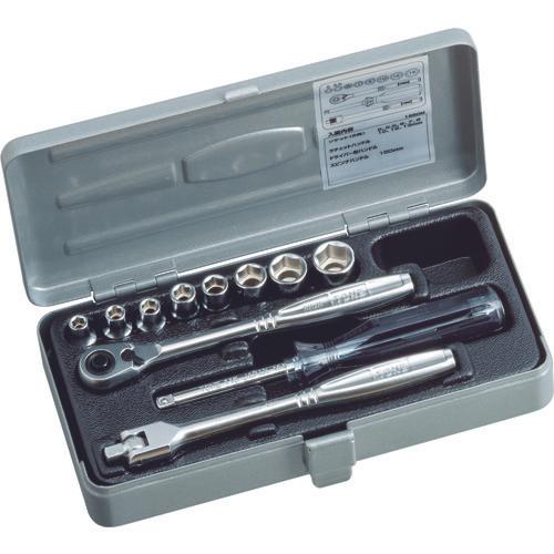 ชุดประแจกระบอก TONE มุม 6.35 มม. ชุด 11 ชิ้น