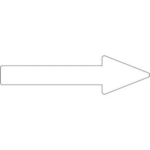 画像をギャラリービューアに読み込む, 緑十字　配管方向表示ステッカー　→白矢印　貼矢８５　５５×２００ｍｍ　１０枚組　エンビ
