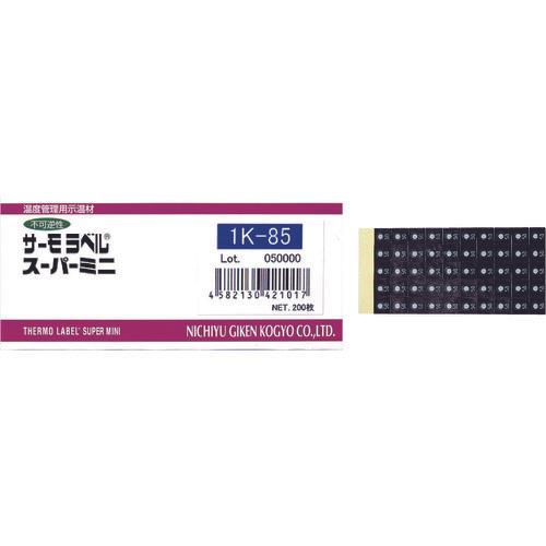 日油技研　サーモラベルスーパミニ１点表示　不可逆性　４５度