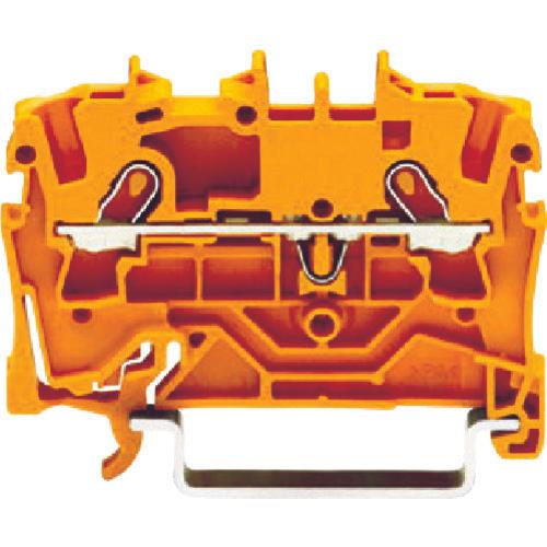 WAGO spring-type relay terminal block for 2001 series 2-wire system orange