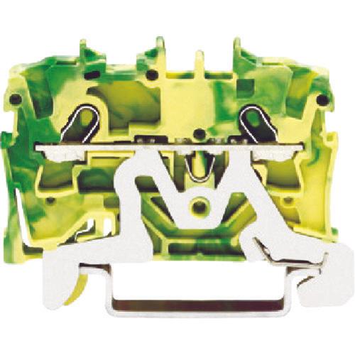 WAGO spring-type junction terminal block for 2001 series 2-wire system for grounding